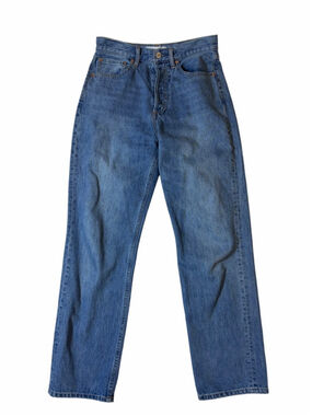 Denim Forum Joni 90s Loose Jeans High Rise Straight Leg Blue 28 Aritzia